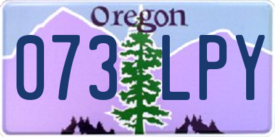 OR license plate 073LPY