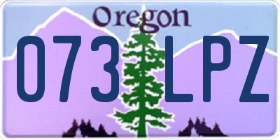 OR license plate 073LPZ