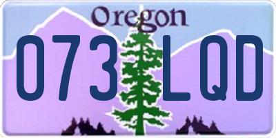 OR license plate 073LQD