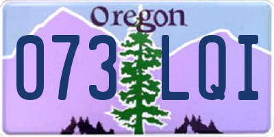 OR license plate 073LQI