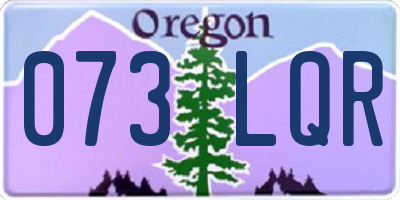 OR license plate 073LQR