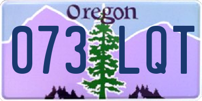 OR license plate 073LQT