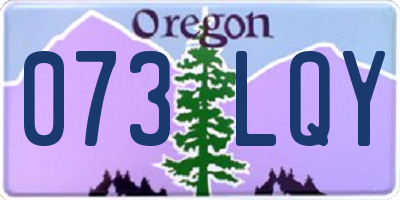 OR license plate 073LQY