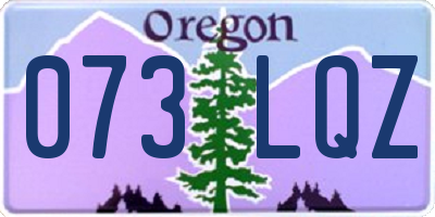 OR license plate 073LQZ