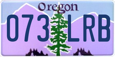 OR license plate 073LRB