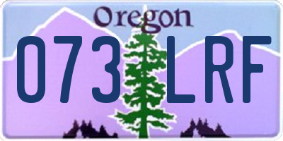OR license plate 073LRF