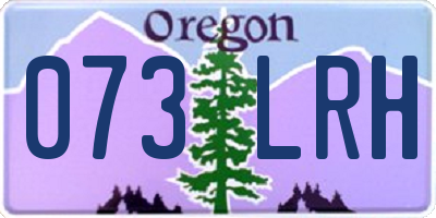 OR license plate 073LRH