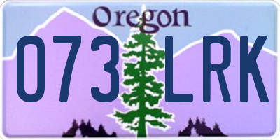 OR license plate 073LRK