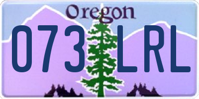OR license plate 073LRL
