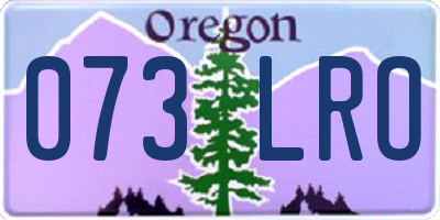 OR license plate 073LRO