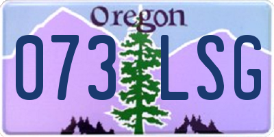 OR license plate 073LSG