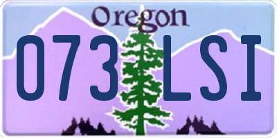 OR license plate 073LSI