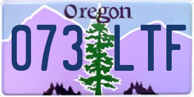 OR license plate 073LTF
