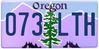 OR license plate 073LTH