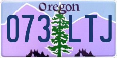 OR license plate 073LTJ