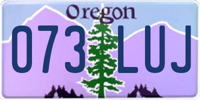 OR license plate 073LUJ