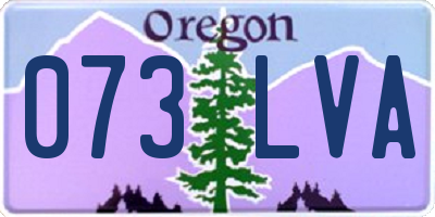 OR license plate 073LVA