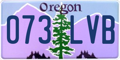 OR license plate 073LVB