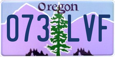 OR license plate 073LVF