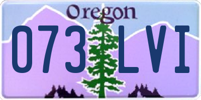 OR license plate 073LVI