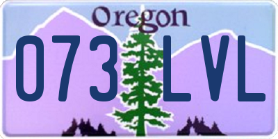 OR license plate 073LVL