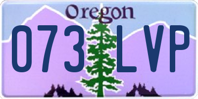 OR license plate 073LVP