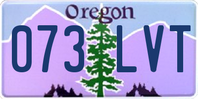 OR license plate 073LVT