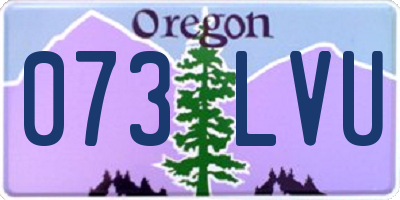 OR license plate 073LVU