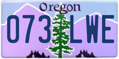 OR license plate 073LWE