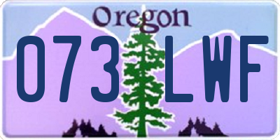 OR license plate 073LWF