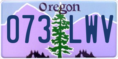 OR license plate 073LWV