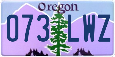 OR license plate 073LWZ