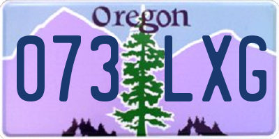 OR license plate 073LXG