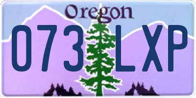 OR license plate 073LXP