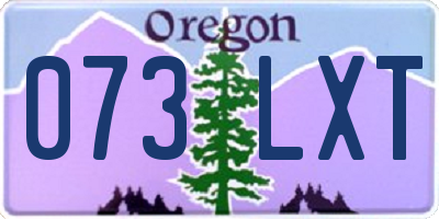 OR license plate 073LXT