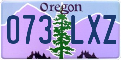 OR license plate 073LXZ