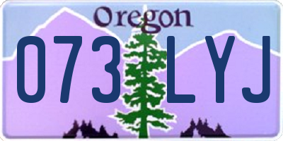 OR license plate 073LYJ