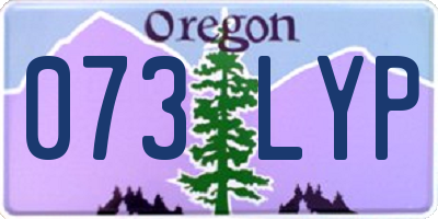 OR license plate 073LYP