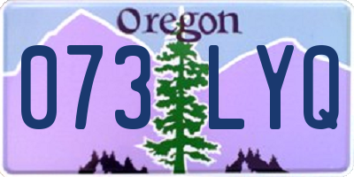 OR license plate 073LYQ