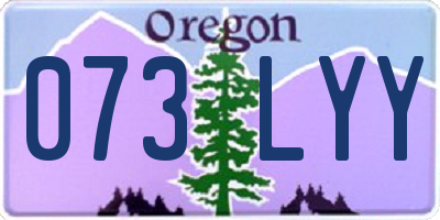 OR license plate 073LYY