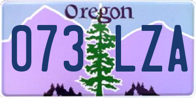 OR license plate 073LZA