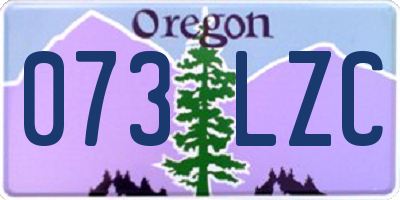 OR license plate 073LZC