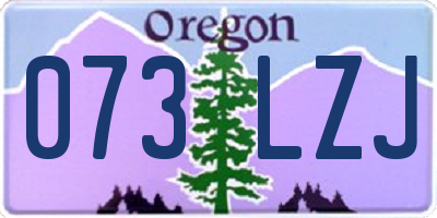 OR license plate 073LZJ