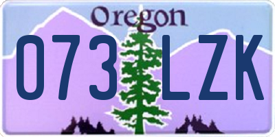 OR license plate 073LZK