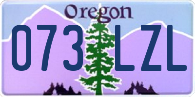 OR license plate 073LZL