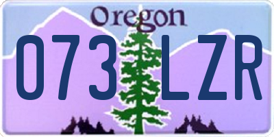 OR license plate 073LZR