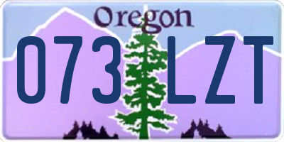 OR license plate 073LZT
