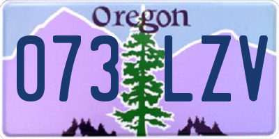 OR license plate 073LZV