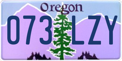 OR license plate 073LZY