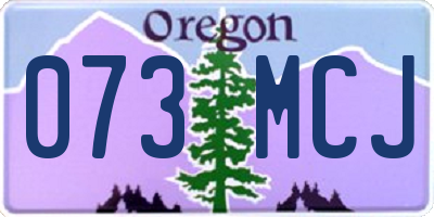 OR license plate 073MCJ